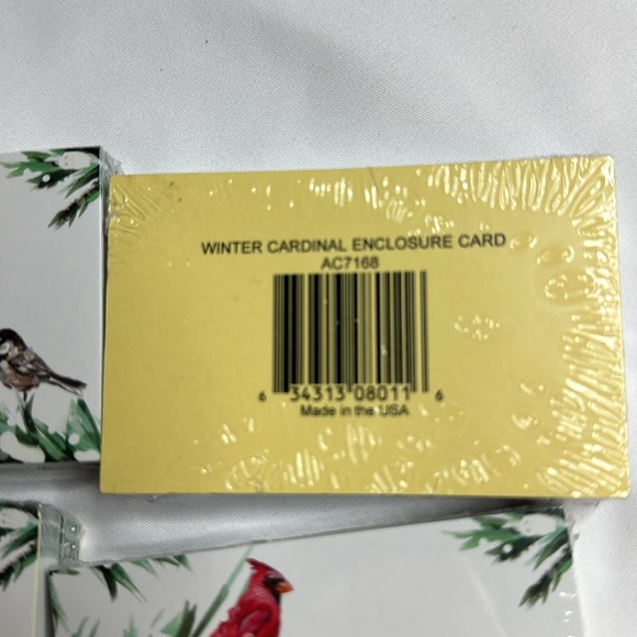 Winter Cardinal Enclosure Card 3.5x2.25" Pack of 50 - Picture 3 of 6